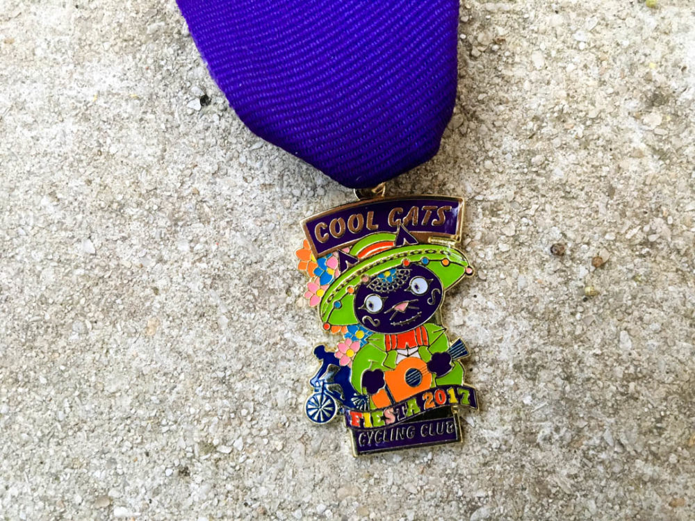 Cool Cats Cycling Club Fiesta Medal 2017